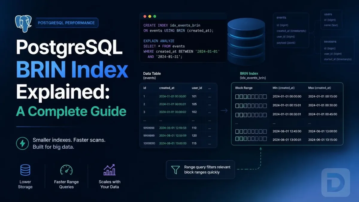 PostgreSQL BRIN Index Explained: A Complete Guide