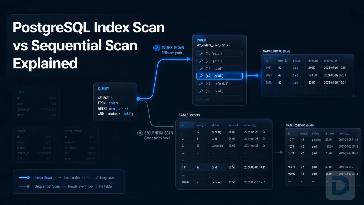 PostgreSQL Index Scan vs Sequential Scan Explained