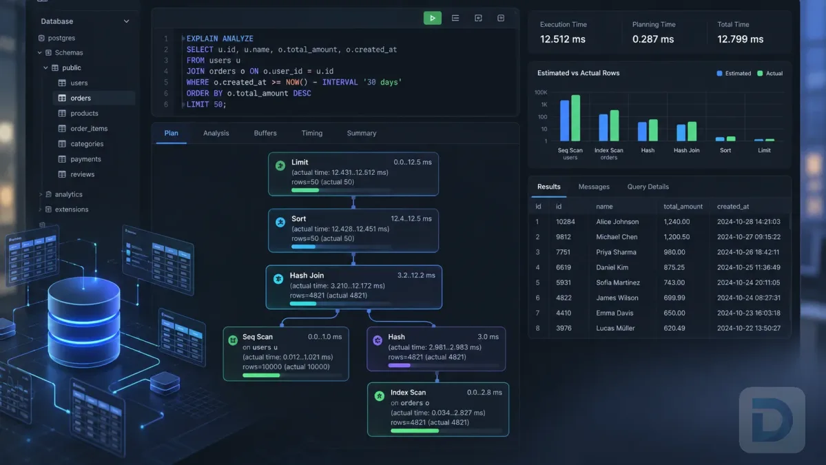 PostgreSQL EXPLAIN ANALYZE: How to Read Query Plans